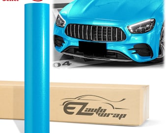 Gloss Diamond Glitter Ocean Blue Metallic Sparkle Vinyl Wrap Sticker Decal Bubble Free Air Release Car Vehicle
