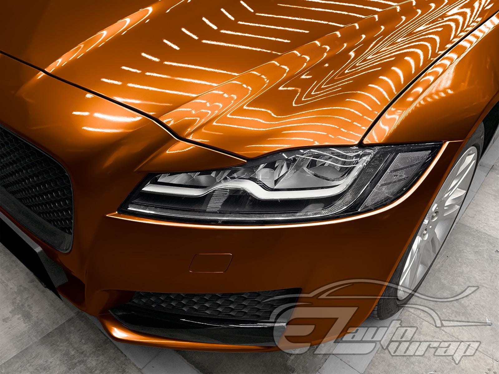48x60 Inch Super Gloss Orange Vinyl Wrap Film - Bubble Free - 4ft X 5ft Sheet