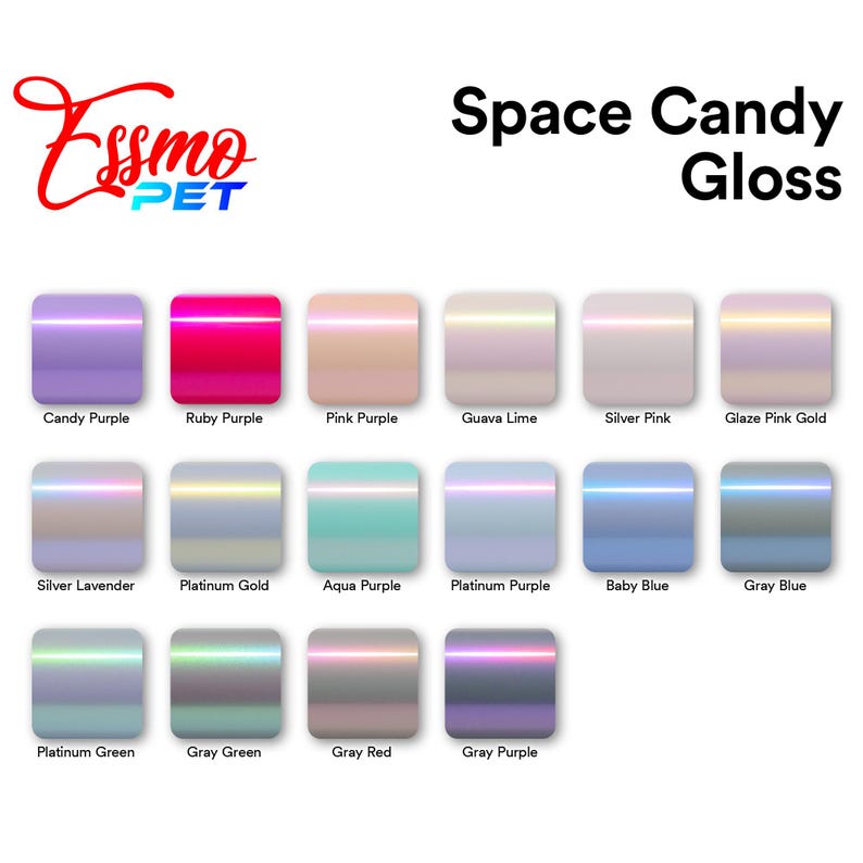 ESSMO PET Liner Space Candy Gloss Glaze Pink Gold Like Paint Color Shift Vinyl Wrap Decal Car Vehicle Air Release image 6
