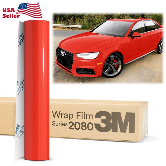 Reflective Gloss Red Vinyl Car Wrap Film DIY Roll Easy to Install No-Mess  Decal (12 Inch x 48 Inch)