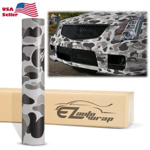 Camouflage Ape Black White Vinyl Wrap Sticker Decal Bubble Free Air Release Car Vehicle