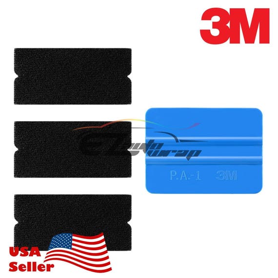 Car Wrap Applicator Tools Blue 3M Felt Edge Decals Sticker Vinyl Wrap Squeegee