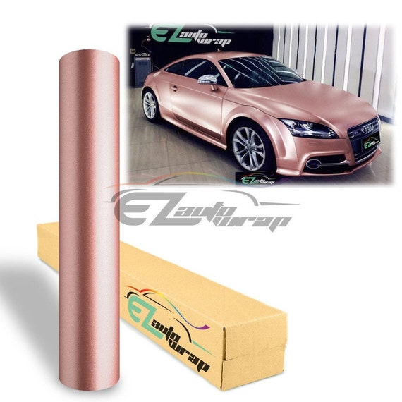 Satin Blush Gold Copper Metallic Vinyl Car Wrap Film Sticker Decal Sheet