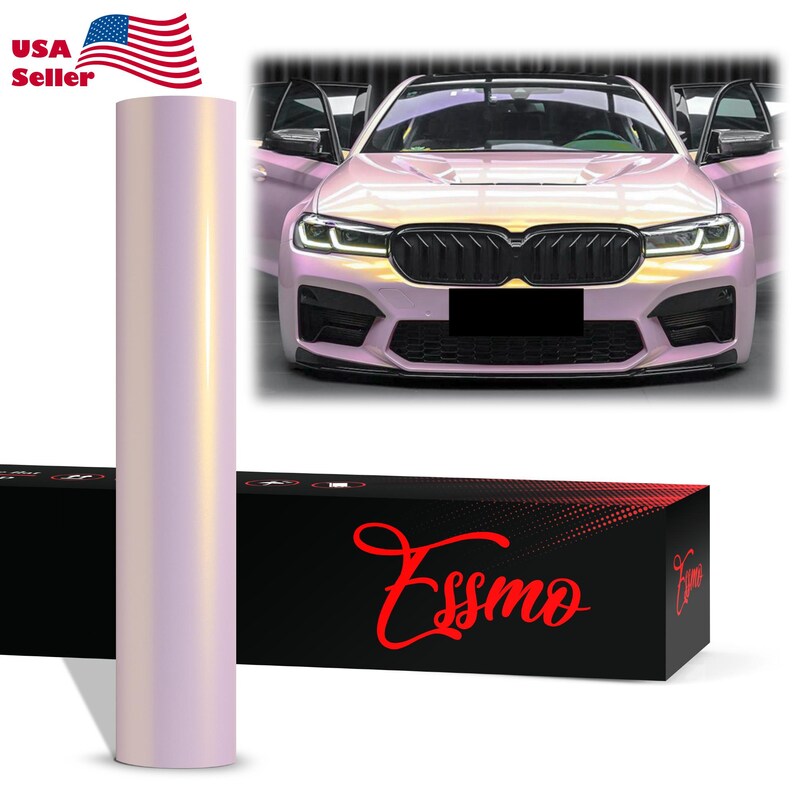 ESSMO PET Liner Space Candy Gloss Glaze Pink Gold Like Paint Color Shift Vinyl Wrap Decal Car Vehicle Air Release image 1