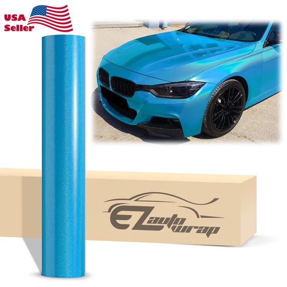 Laser Flip Gloss Blue Metallic Holographic Psychedelic Rainbow