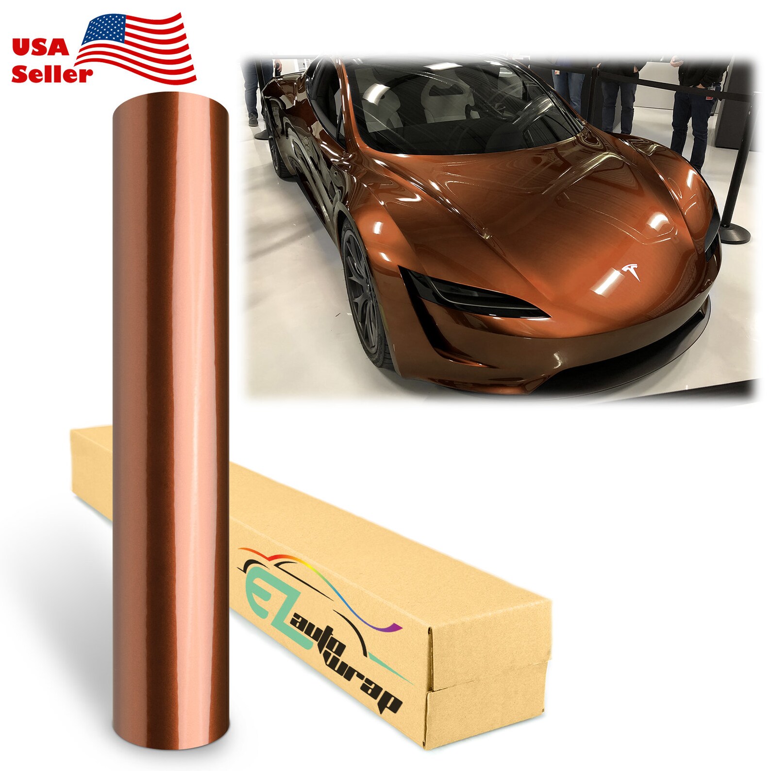 Gloss Metallic Bronze Vinyl Wrap Sticker Decal Bubble Free Air Etsy