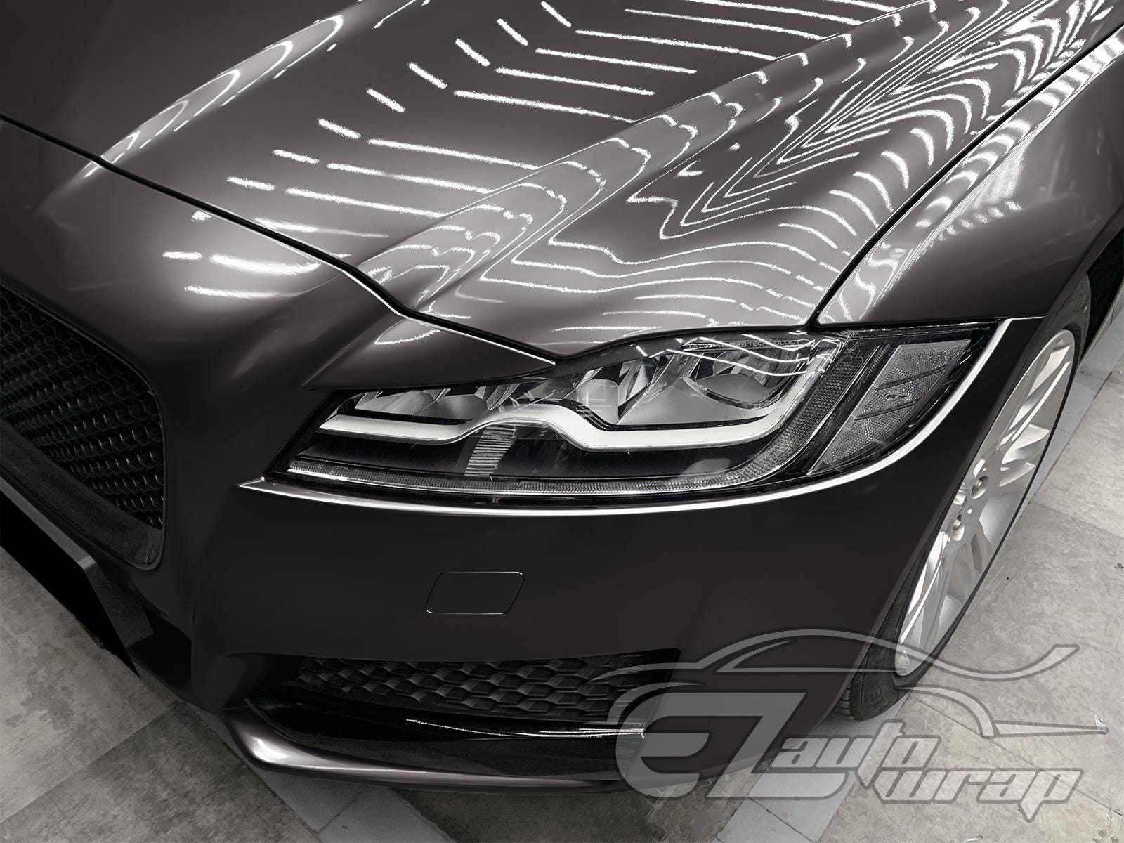 Gloss Metallic Gray Vinyl Wrap Sticker Decal Bubble Free Air Release ...