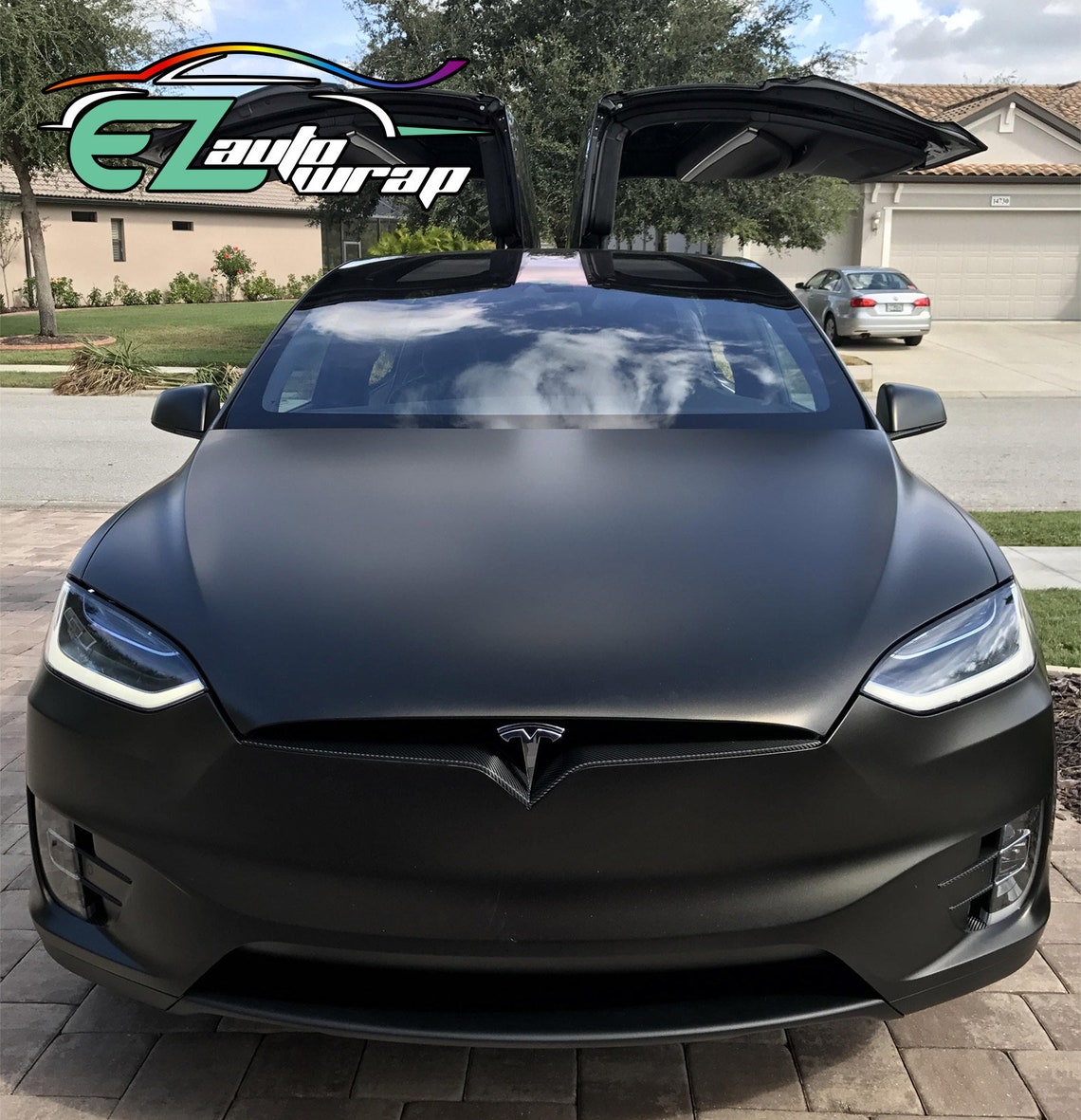 Matte Flat Black Vinyl Wrap Sticker Decal Bubble Free Air Etsy