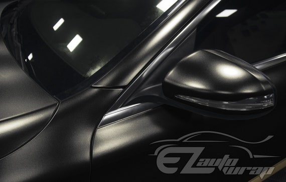 Matte Metallic Satin Pearl Black Vinyl Wrap – Essmovinyl