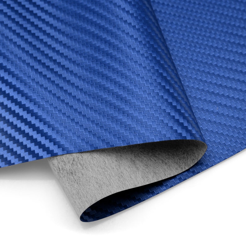 Carbon Fiber Fabric Blue Texture Cloth Marine Vinyl 54 | Etsy