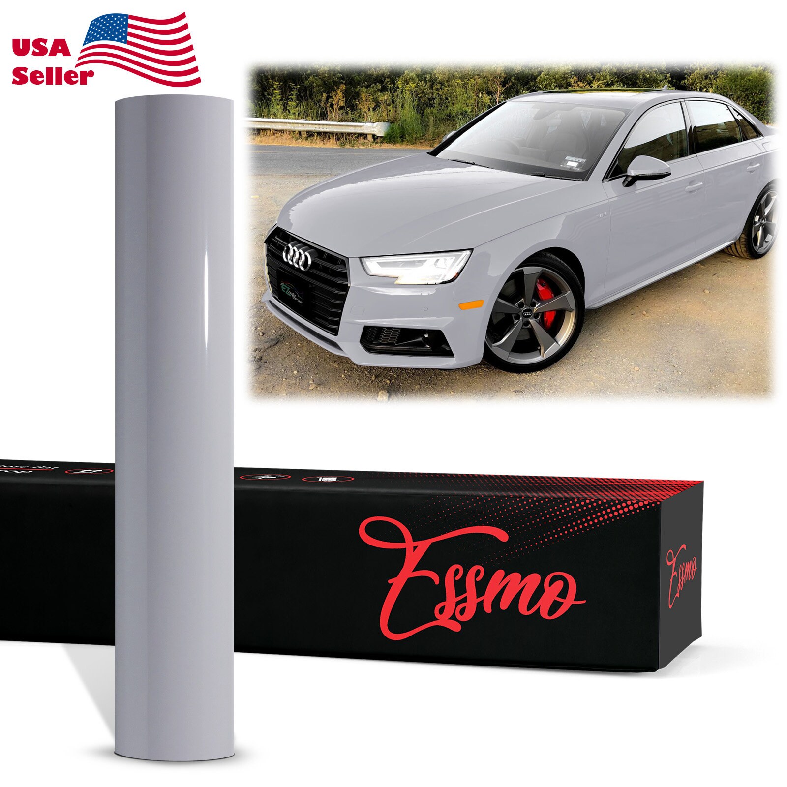 ESSMO TPH PPF Gloss Storm Gray Paint Protection Film Clear Bra Invisible Scratches Shield