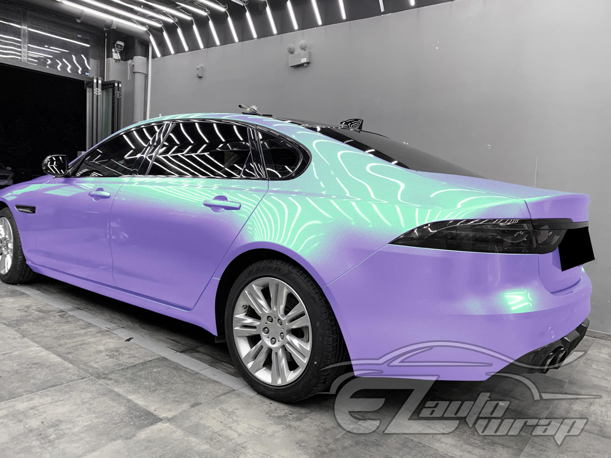 thumbnail image 2 of Galaxy Dust Gloss Purple Blue Metallic Vinyl Wrap – Chameleon Glitter Car Sticker Decal Film Roll 2 of 4
