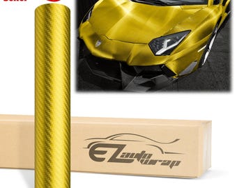Satin Chrome Carbon Fiber Gold Texture Vinyl Wrap Sticker Decal Bubble Free Air Release Car Vehicle
