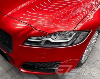 2-Pack 4x8 Inch Matte Red Vinyl Wrap - Car Decal Film With Air Release Technology