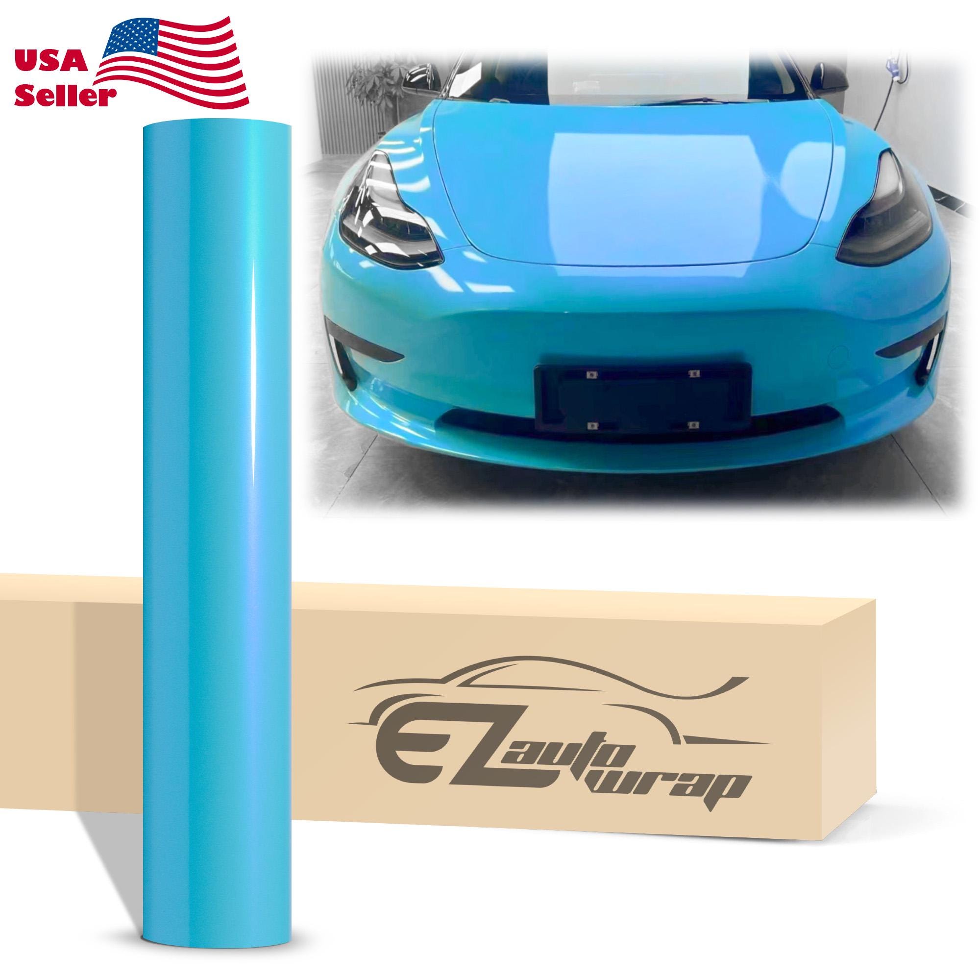 Space Candy Gloss Sky Blue Color Shift Vinyl Wrap Sticker Decal