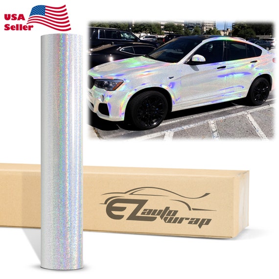 Best Gloss Rainbow White Car Wrap  Metallic Rainbow White Vinyl Wraps