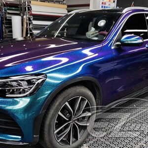 Galaxy Dust Gloss Purple Teal Color Shift Metallic Diamond Glitter Vinyl Wrap Sticker Decal Bubble Free Air Release Car Vehicle image 8