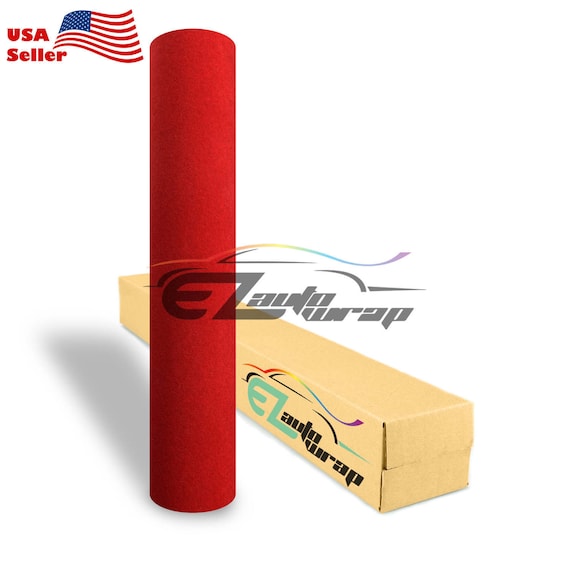 *Red Leather Grain Texture Cabinet Vinyl Car Wrap Sticker Decal Film Sheet