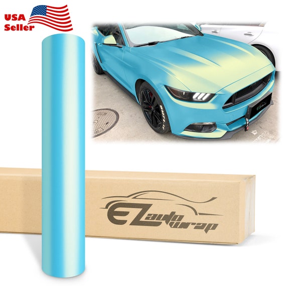 High Gloss Glossy Seafoam Green Vinyl Wrap Sticker Decal Bubble Free Air  Release Car Vehicle DIY Film -  Canada