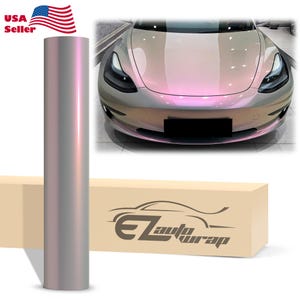 Space Candy Gloss Gray Red Color Shift Vinyl Wrap Sticker Decal Bubble Free Air Release Car Vehicle