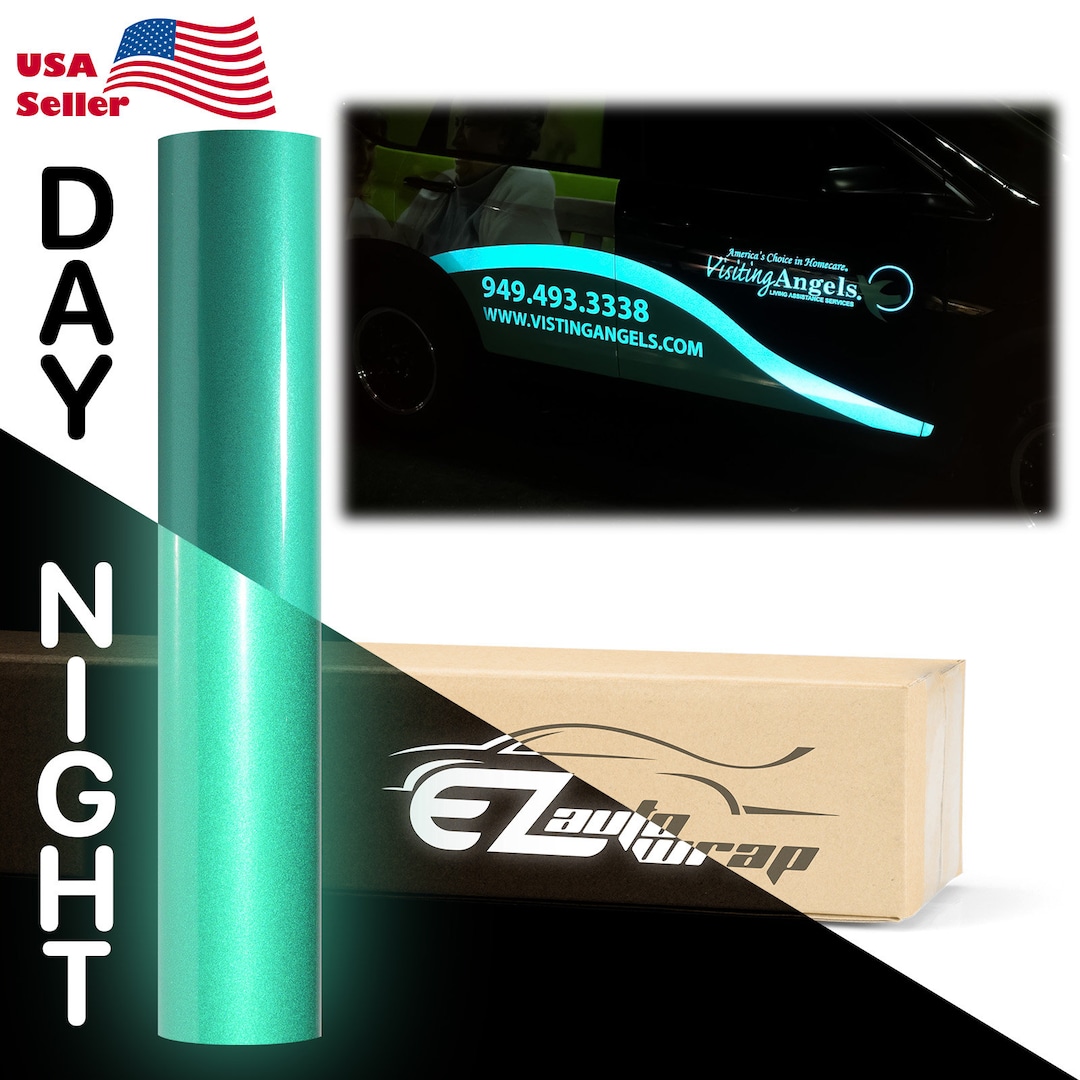 Reflective Green Vinyl Wrap Sticker Decal Graphic Sign Craft Film Etsy