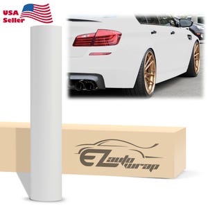 Matte Flat White Vinyl Wrap Sticker Decal Bubble Free Air Release Car Vehicle