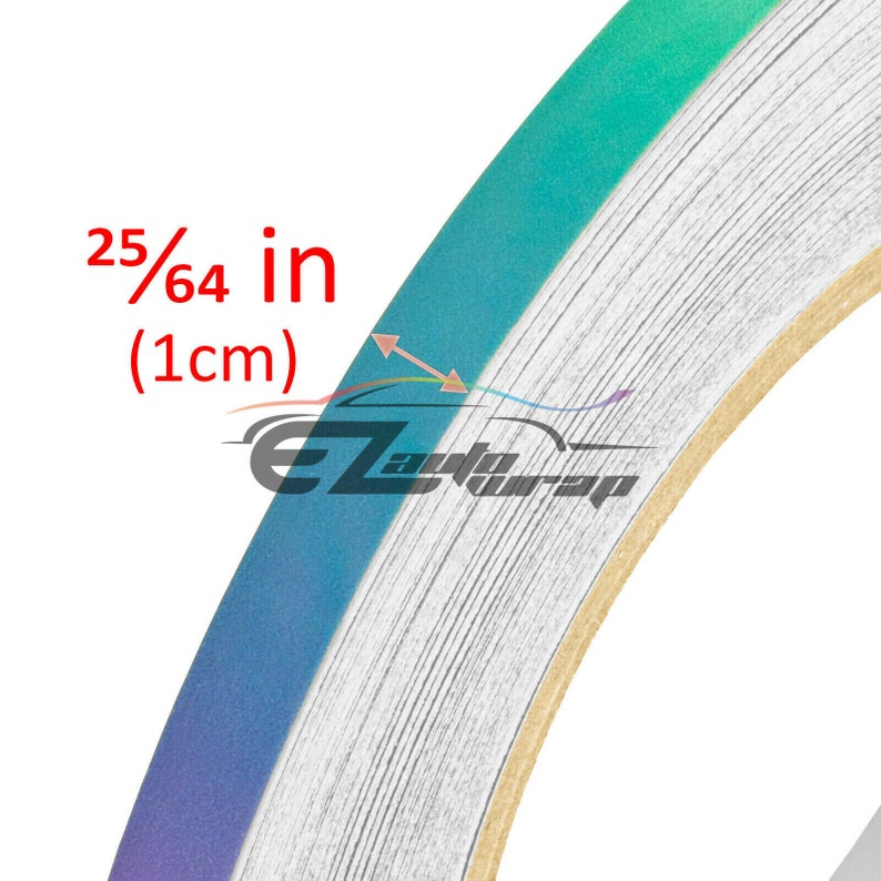 Rainbow Reflective Tape Safety Self Adhesive Striping Sticker Decal 150FT Roll 1CM