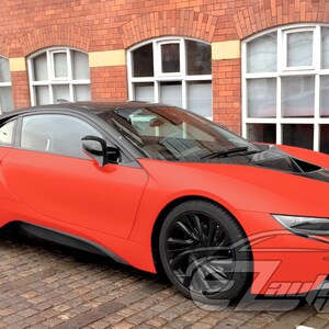 Matte Satin Car Vinyl Wrap, 14 Colors Sample & Full Roll, Moving Sale Matte Red