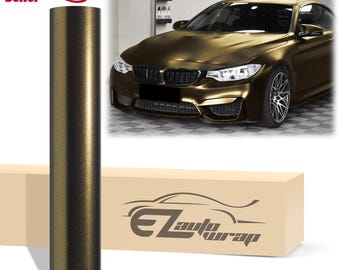 Matte Metallic Satin Pearl Black Bronze Vinyl Wrap Sticker Decal Bubble Free Air Release Car Vehicle