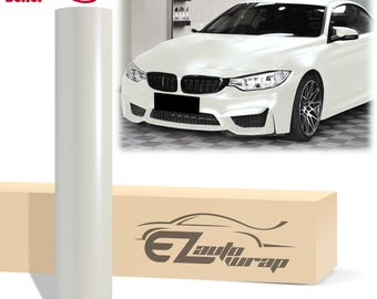 Matte Metallic Satin Pearl White Vinyl Wrap Sticker Decal Bubble Free Air Release Car Vehicle