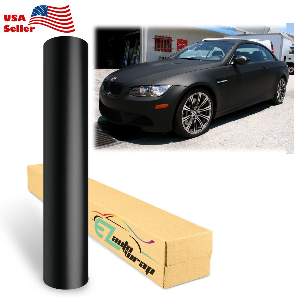 Matte Flat Black Vinyl Wrap Sticker Decal Bubble Free Air Etsy