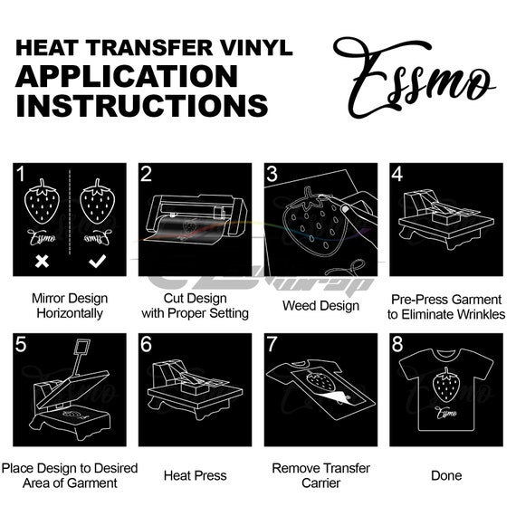 White Eco-Solvent Printable Heat Transfer Vinyl Iron On Vinyl Film