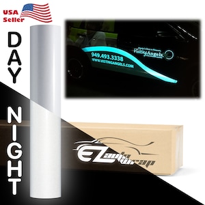 Reflective White Vinyl Wrap Sticker Decal Graphic Sign Craft Film