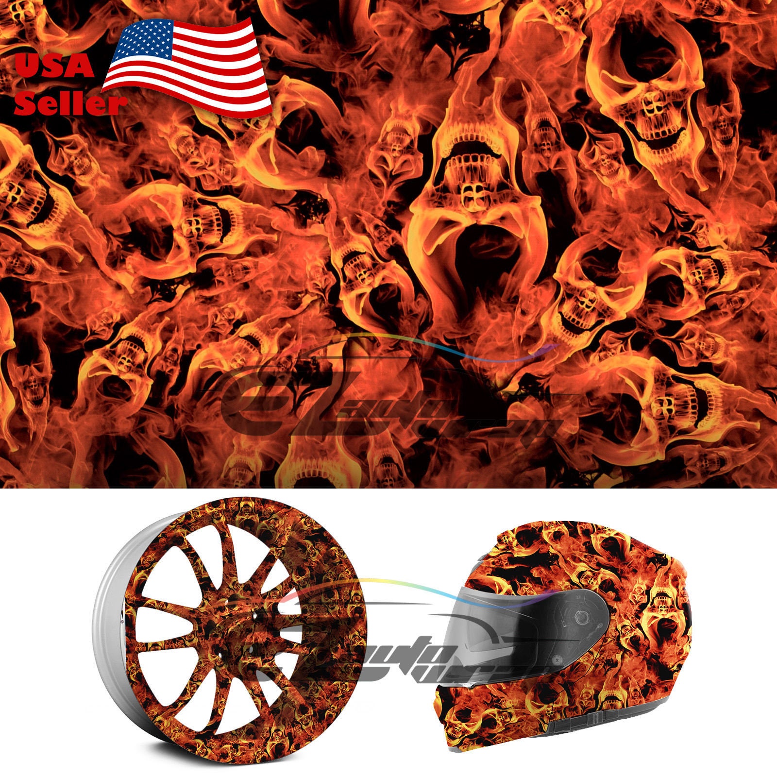 Buy Lamina hidroimpresion Water Transfer Printing hlc-091 Flames and Skulls  (0), No Online at desertcartEcuador