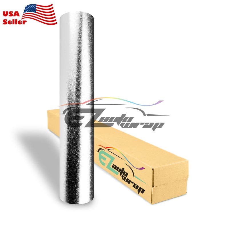 *12/"x60/" 3D Silver Chrome Carbon Fiber Vinyl Wrap Sticker Decal DIY Bubble Free