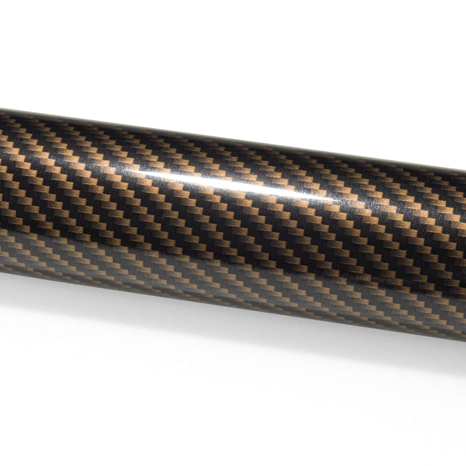 2D High Gloss Black Gold Carbon Fiber Vinyl Wrap Sticker Decal Bubble ...