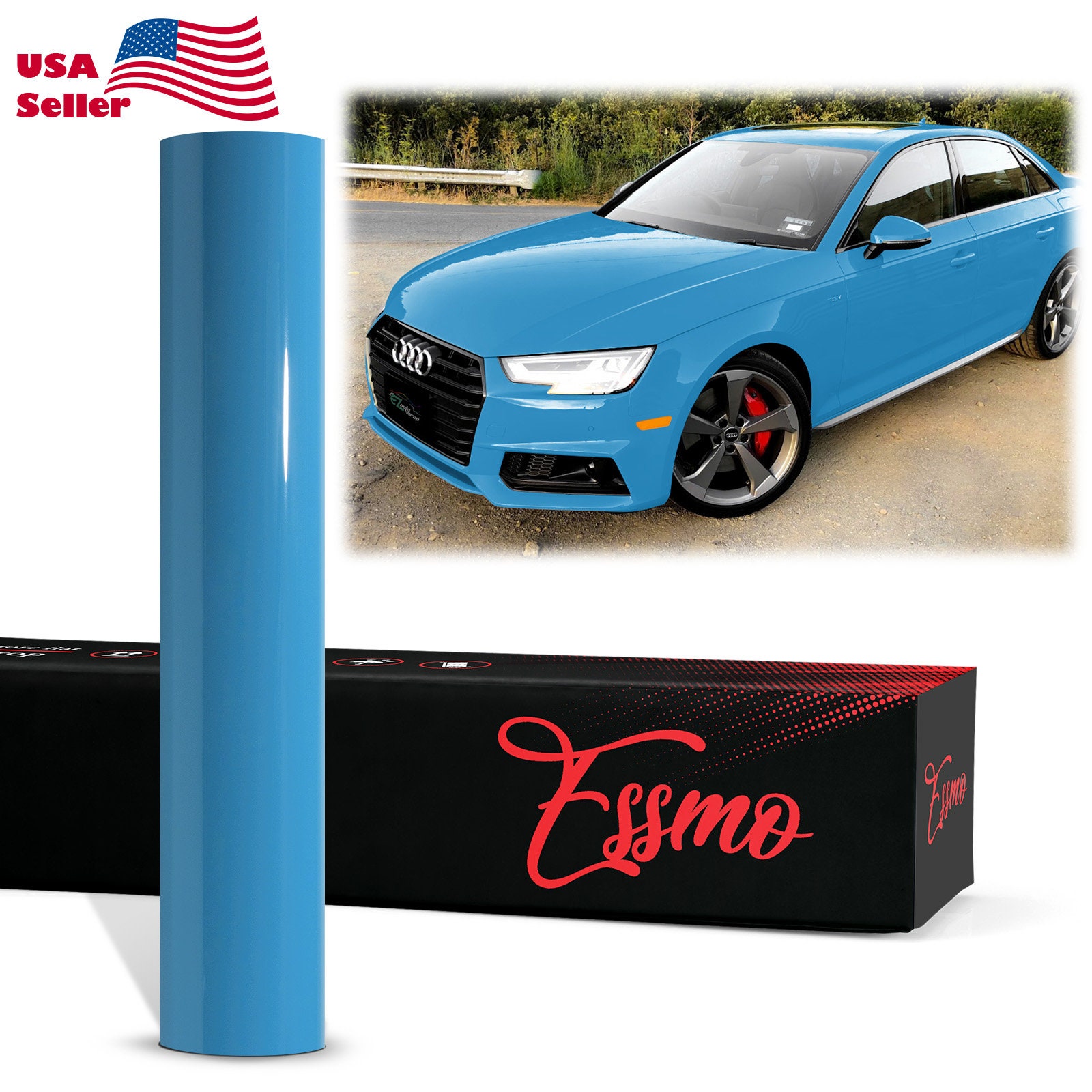 ESSMO TPH PPF Gloss Miami Blue Paint Protection Film Clear Bra Invisible Scratches Shield