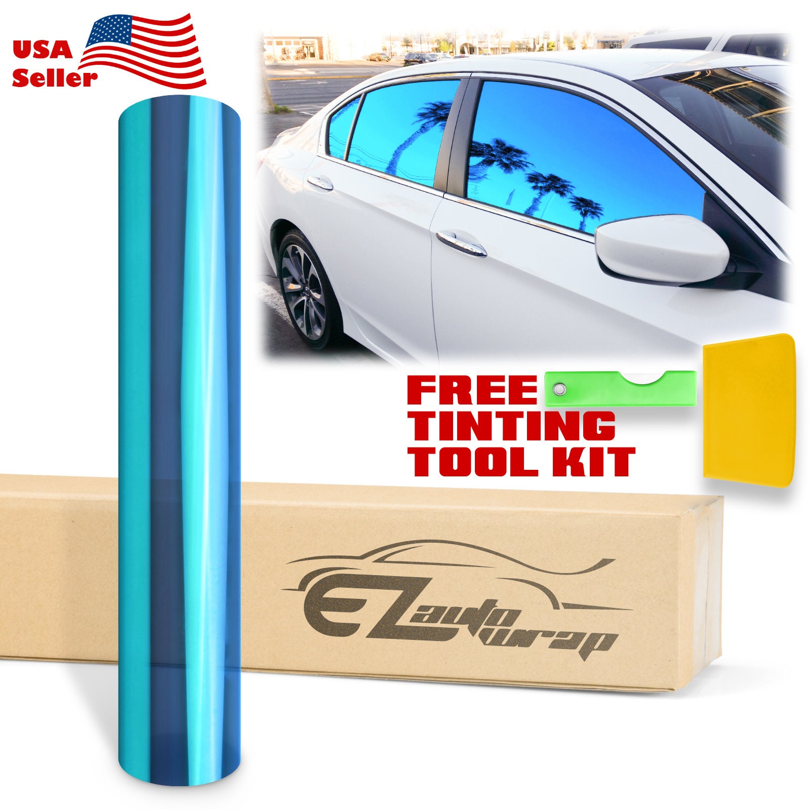 High Gloss Glossy Seafoam Green Vinyl Wrap Sticker Decal Bubble Free Air  Release Car Vehicle DIY Film 