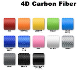 6Pcs 4"x6" 4D Carbon Fiber Semi Gloss Texture for GMC Emblem Overlay Vinyl Wrap Kit Sticker Decal Sticker Car Vehicle Front Rear