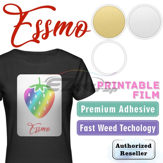 ESSMO™ Printable Heat Transfer Vinyl HTV Sheet Roll T-shirt 24 Wide Iron on  Heat Press 