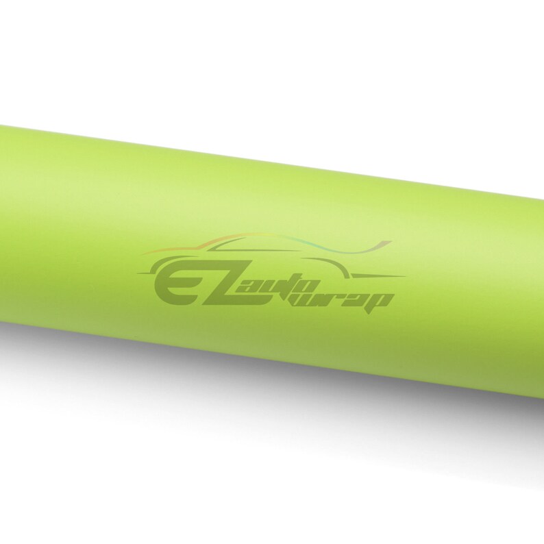 Matte Flat Lime Yellow Green Vinyl Wrap Sticker Decal Film Etsy