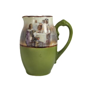 Royal Bayreuth Miniature Creamer Tavern Toast Scenic Pitcher