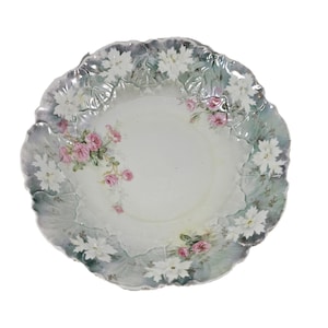 RS Prussia Porcelain Master Bowl Surreal Dogwood Blossom Mold 502 Pink Roses