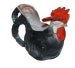 Royal Bayreuth Creamer PITCHER Figural Animal ROOSTER Rare Black Miniature Milk Pitcher 