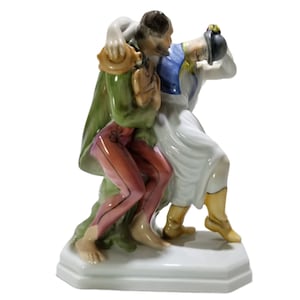 Herend Porcelain Figurine #5512 Hungarian Dancing Men Drunk Pals Musicians