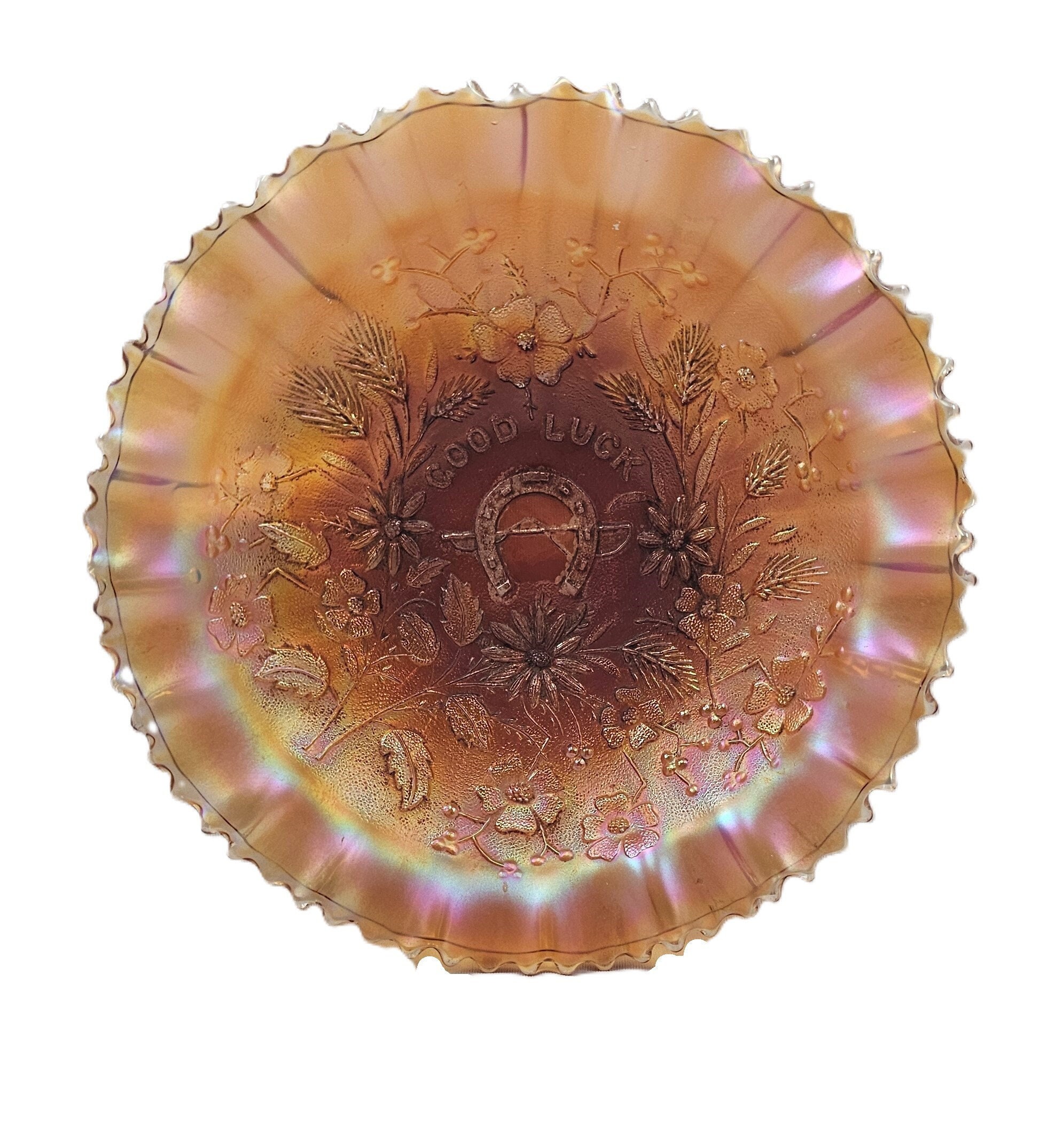 Antique carnival glass - Etsy 日本