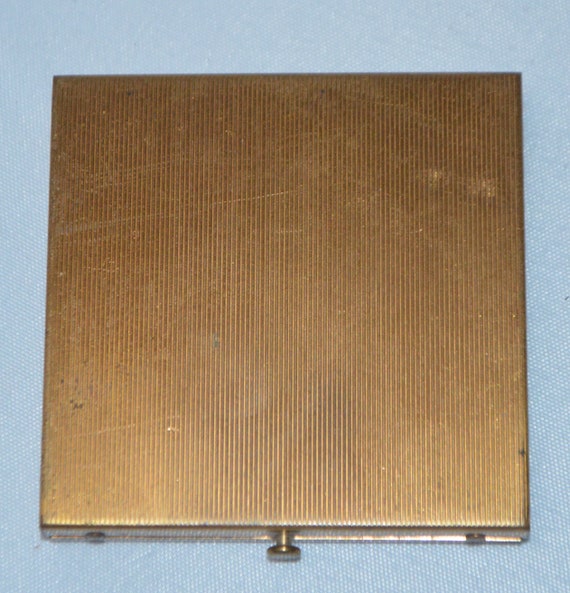 Mid Century Rex Fifth Avenue Brass Compact Emboss… - image 5