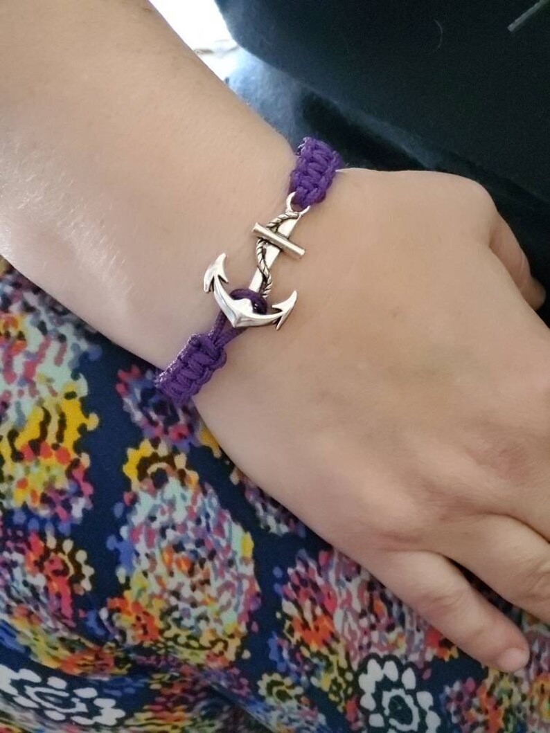 Anchor bracelet Etsy