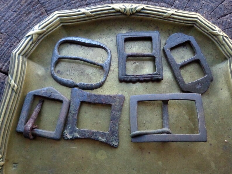 Ancient/vintage Brassbronze Belt Buckles 1920th Century Etsy