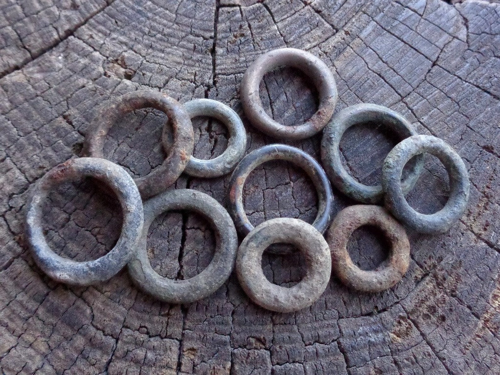 Ancient Bronze/Brass/Copper Rings 119th century Original Etsy